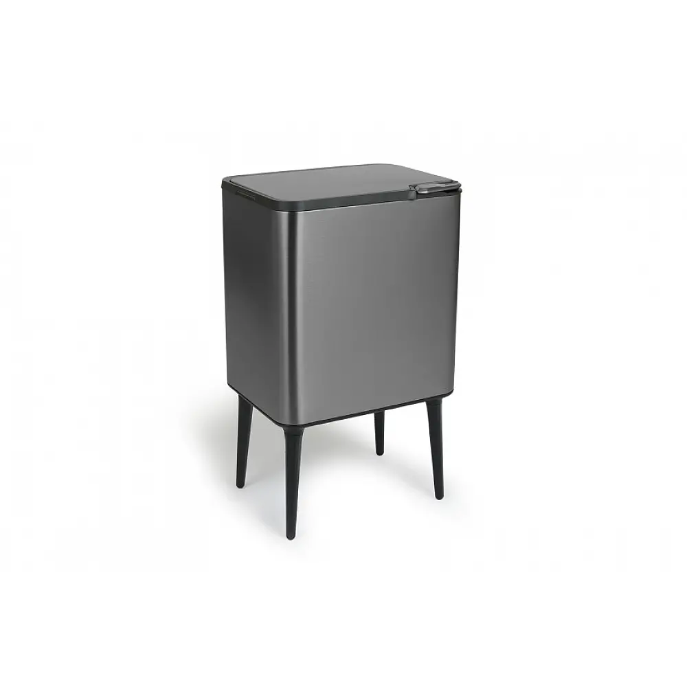 Κάδος Απορριμμάτων Push Bin 36L 48 x 38 x 54,5 cm - Μεταλλικό Γκρι 8720604888034 Umuzi Cleaning