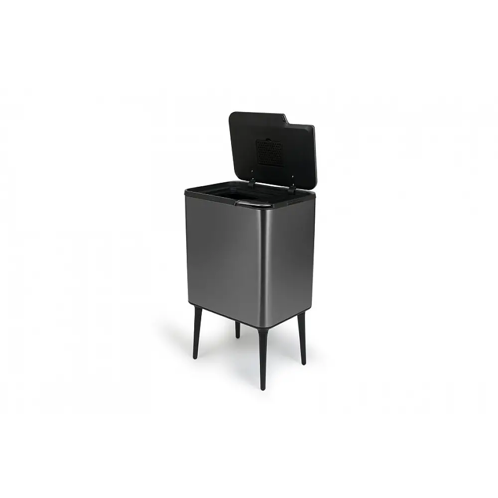 Κάδος Απορριμμάτων Push Bin 36L 48 x 38 x 54,5 cm - Μεταλλικό Γκρι 8720604888034 Umuzi Cleaning