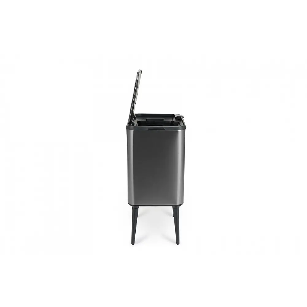 Κάδος Απορριμμάτων Push Bin 36L 48 x 38 x 54,5 cm - Μεταλλικό Γκρι 8720604888034 Umuzi Cleaning