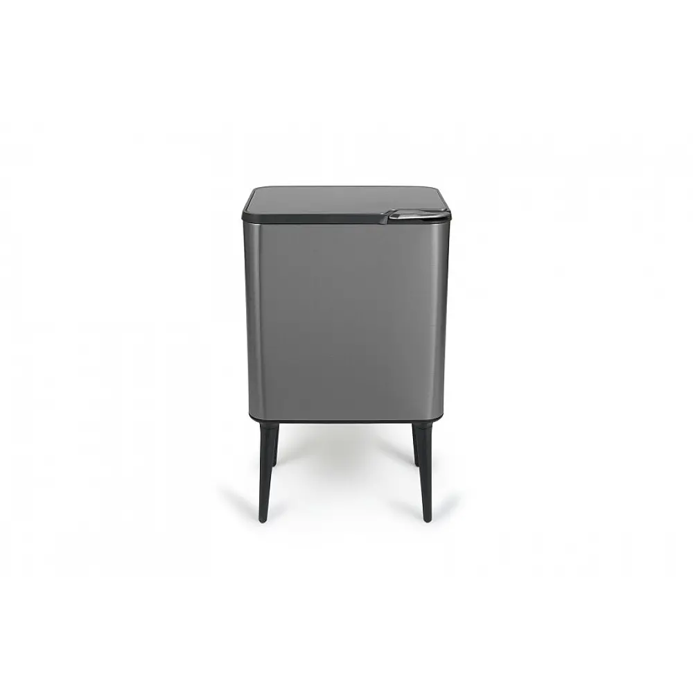 Κάδος Απορριμμάτων Push Bin 36L 48 x 38 x 54,5 cm - Μεταλλικό Γκρι 8720604888034 Umuzi Cleaning