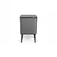 Κάδος Απορριμμάτων Push Bin 36L 48 x 38 x 54,5 cm - Μεταλλικό Γκρι 8720604888034 Umuzi Cleaning
