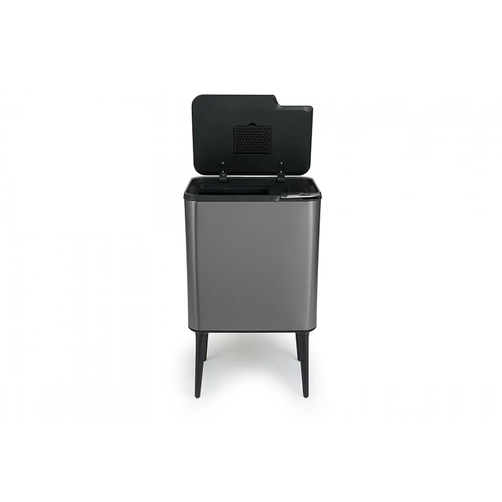 Κάδος Απορριμμάτων Push Bin 36L 48 x 38 x 54,5 cm - Μεταλλικό Γκρι 8720604888034 Umuzi Cleaning