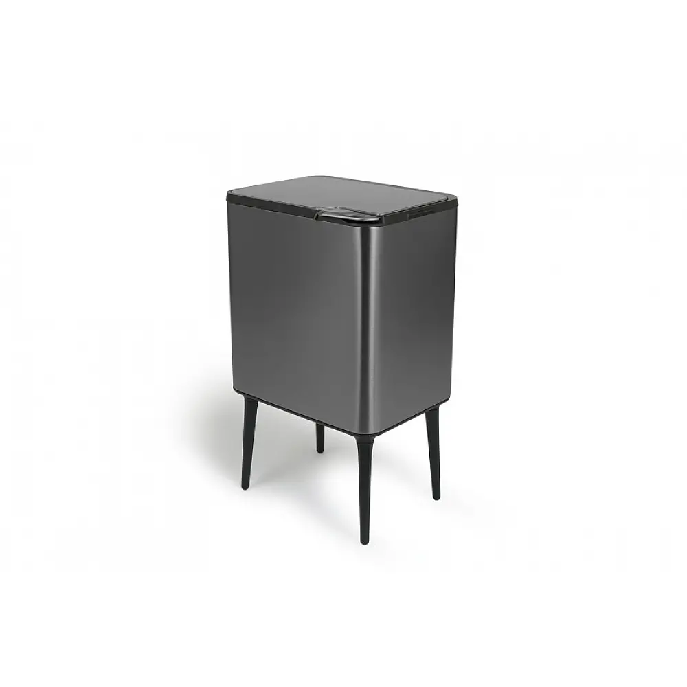 Κάδος Απορριμμάτων Push Bin 36L 48 x 38 x 54,5 cm - Μεταλλικό Γκρι 8720604888034 Umuzi Cleaning
