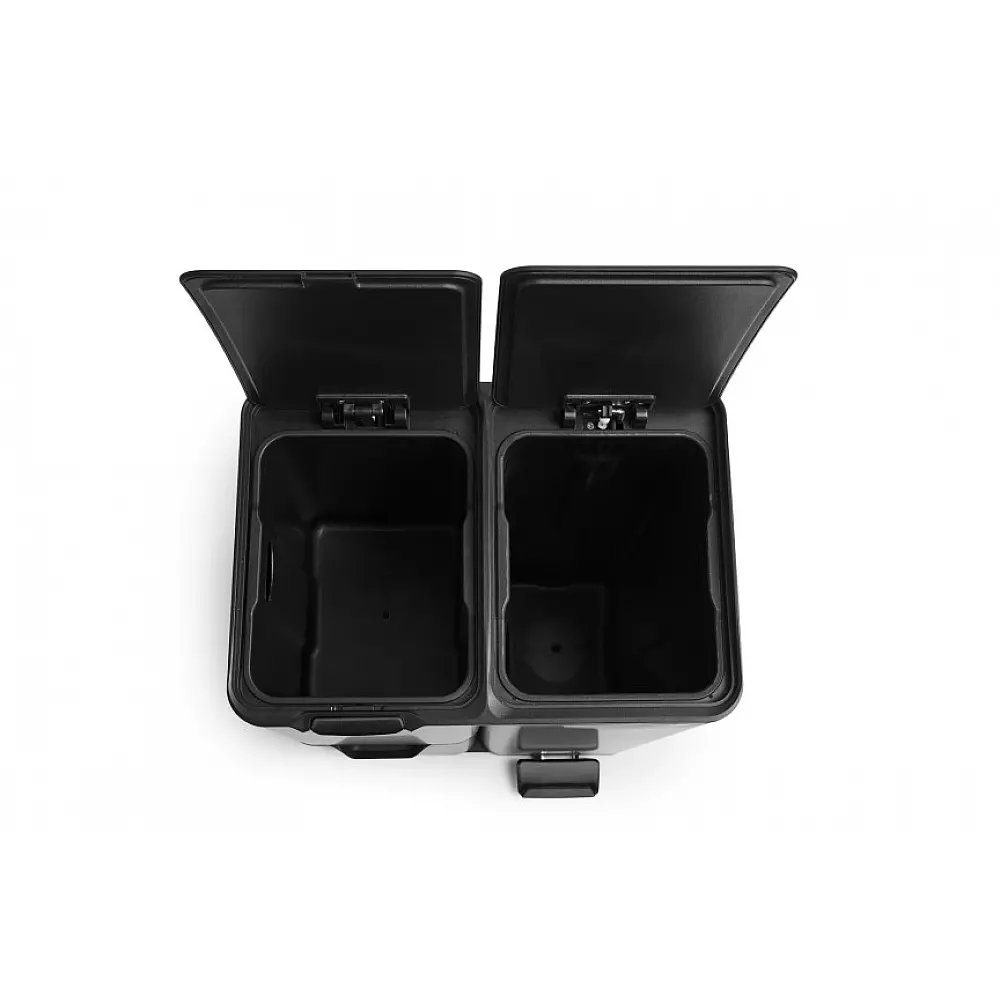Κάδος Απορριμμάτων Soft Close 3 Θέσεων  60L - Ματ Μαύρο 8720604888027  Umuzi Cleaning