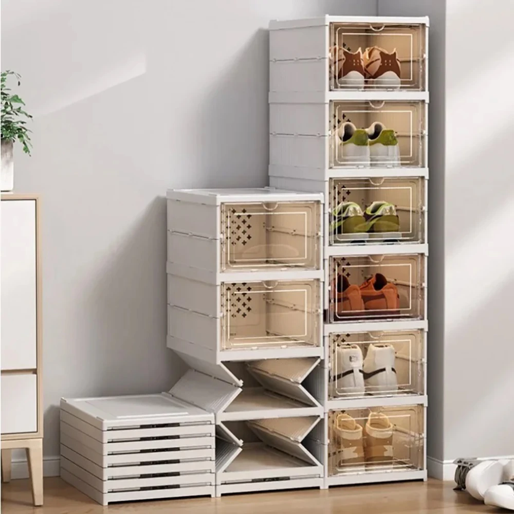Πτυσσόμενη Ντουλάπα Παπουτσιών 105 x 34,5 x 25,5cm Λευκό BN1117  GEM