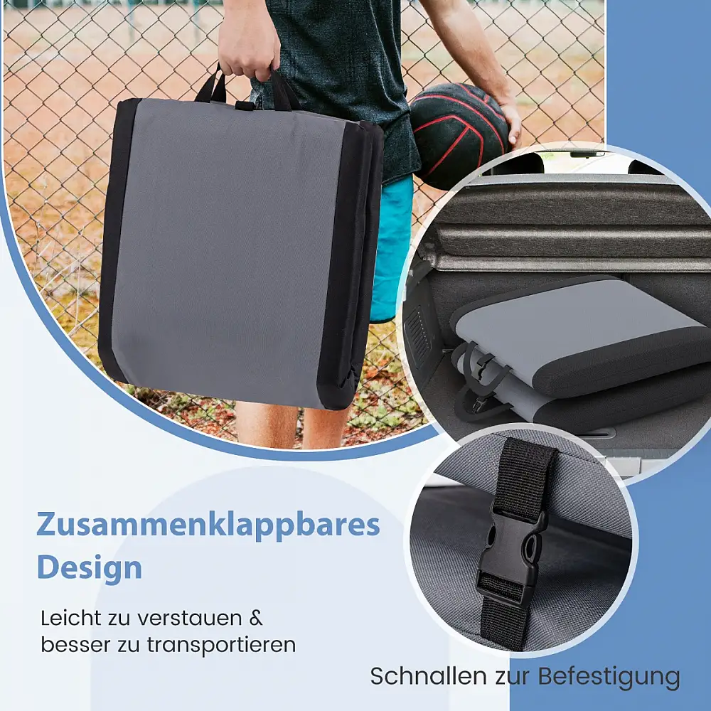 Costway  Πολυτελής Σταδιακός Κάθισμα με Ρυθμιζόμενη Πλάτη και Ενισχυμένη Άνεση HV10537GR