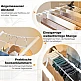 Costway Διπλός Ρυθμιζόμενος Πτυσσόμενος Στεγνωτήρας Ρούχων με Μεταλλικούς Σωλήνες και Κλιπς για Κάλτσες JZ10241 Costway Διπλός Ρυθμιζόμενος Πτυσσόμενος Στεγνωτήρας Ρούχων με Μεταλλικούς Σωλήνες και Κλιπς για Κάλτσες JZ10241