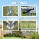 PawHut Περίφραξη για Κοτόπουλα 10,2m² για 10-15 Κοτόπουλα με Αδιάβροχη Στέγη, από Ατσάλι και Ύφασμα, 3x3.4x1.9 m, Ασημί D51-435V01SR PawHut Περίφραξη για Κοτόπουλα 10,2m² για 10-15 Κοτόπουλα με Αδιάβροχη Στέγη, από Ατσάλι και Ύφασμα, 3x3.4x1.9 m, Ασημί D51-435V01SR