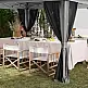 Outsunny  Πτυσσόμενο κιόσκι 3.6x3.6 m με τοίχους, ρυθμιζόμενο ύψος και προστασία UPF50+, τσάντα με ρόδες, γκρι.  84C-597V00CG