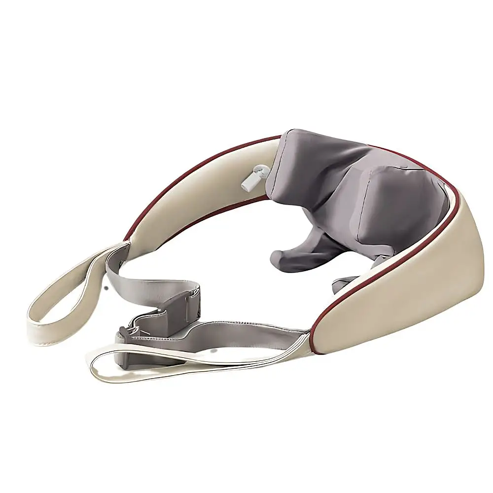 Ασύρματη Θερμαινόμενη Συσκευή για Μασάζ Λαιμού & Ώμων 50x13x10cm Μπεζ 5907451369371 Verk Group