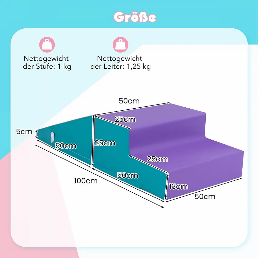 Costway Σετ Μαλακών Παιχνιδιών με Υψηλής Πυκνότητας Γέμιση EPE για Ασφαλές Παιχνίδι και Ανάπτυξη Δεξιοτήτων FH10121VT