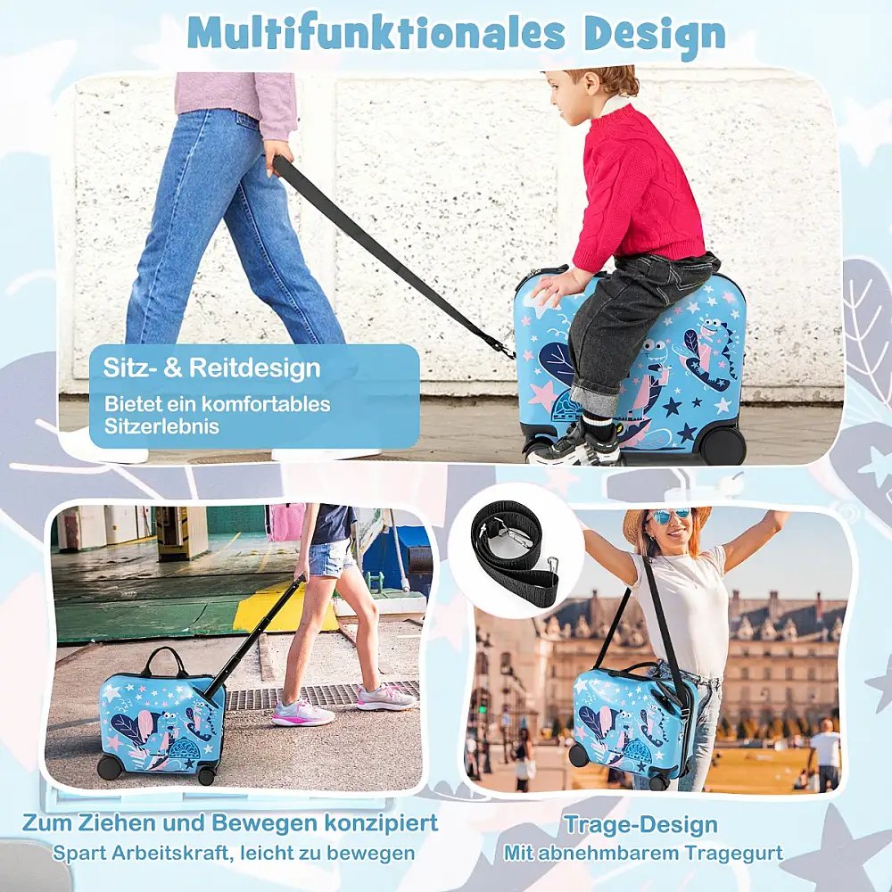 Costway Σετ αποσκευών με βαλίτσα και σακίδιο πλάτης. BN10024BL