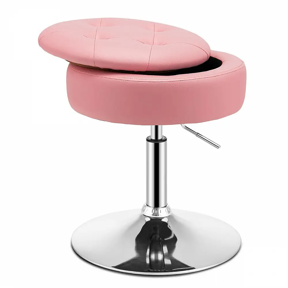 Costway  Πολυλειτουργικό Σκαμπό Μακιγιάζ με Ρυθμιζόμενο Ύψος και Αποθηκευτικό Χώρο JV10540PI