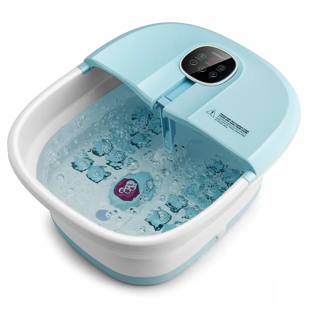 Costway  Πολυλειτουργική Συσκευή Μασάζ Ποδιών με Ρυθμιζόμενη Θερμοκρασία και Χρονοδιακόπτη ES10123DE-BL