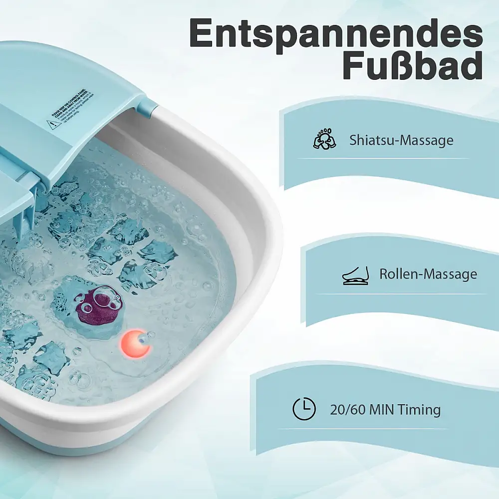 Costway  Πολυλειτουργική Συσκευή Μασάζ Ποδιών με Ρυθμιζόμενη Θερμοκρασία και Χρονοδιακόπτη ES10123DE-BL