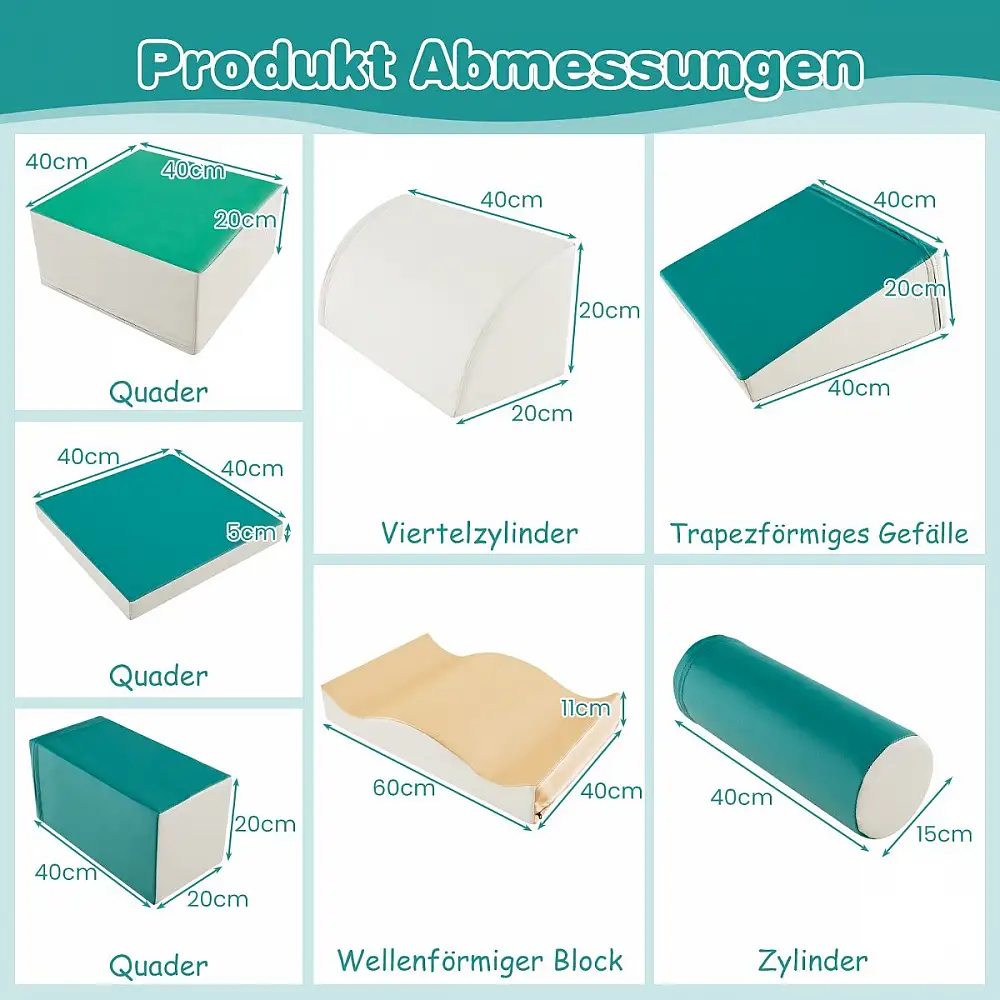 Costway Σετ Αναρρίχησης και Σκαρφαλώματος από Αφρώδες Υλικό για Παιδιά SP37495GN