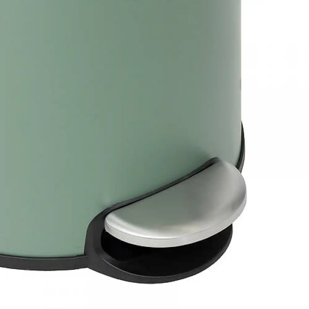 Ατσάλινος Κάδος Απορριμμάτων με Πεντάλ 30L 37,7 x 29,2 x 59,5 cm Πράσινο & Μπαμπού 164646H 5Five Simply Smart