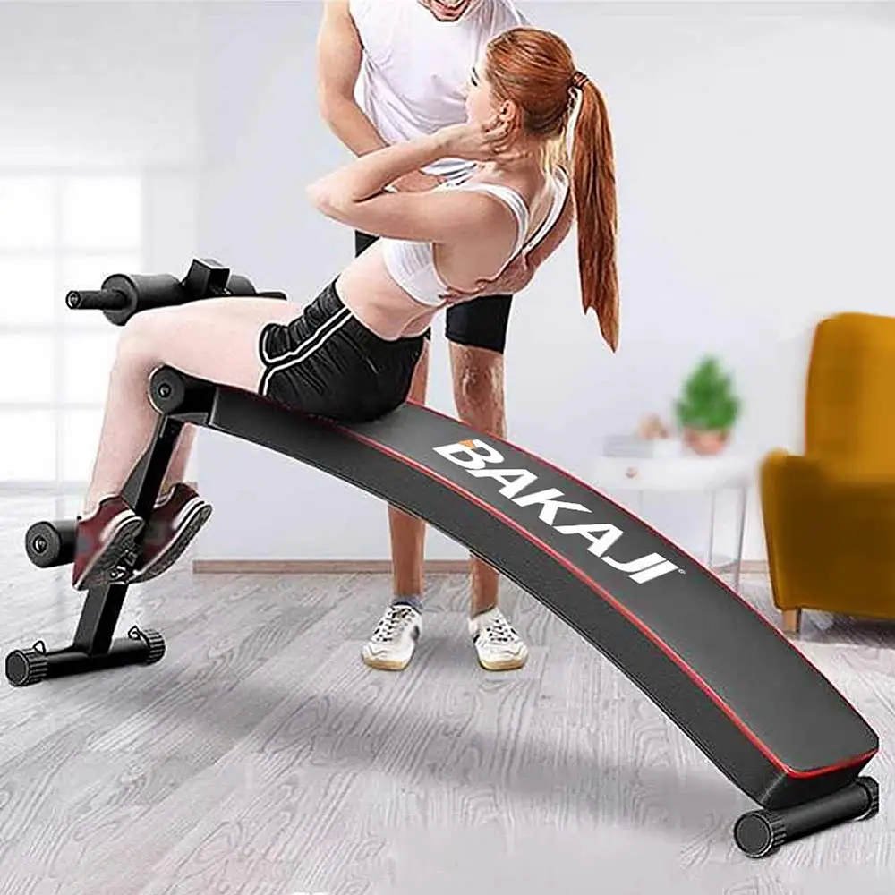 BAKAJI  Πτυσσόμενος ρυθμιζόμενος πάγκος προπόνησης κοιλιακών ασκήσεων γυμναστικής στο σπίτι  02826189
