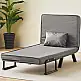 Shally Dogan  Πολυθρόνα Κρεβάτι Ανακλινόμενη Chaise Lounge και Επενδεδυμένο Κάθισμα Μετατρέψιμο Γκρι  02840550