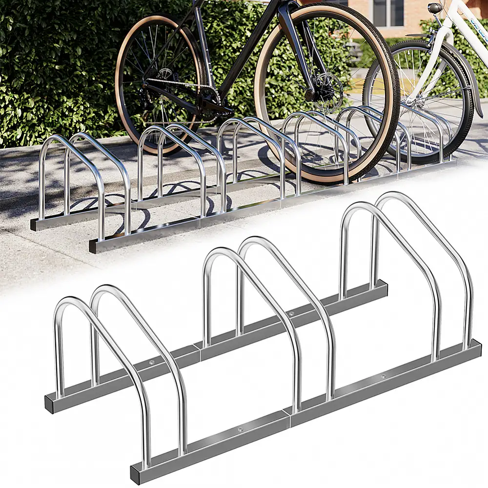 BAKAJI  Χώρος Στάθμευσης Ποδηλάτων 3 Θέσεων Σταντ Στήριγμα Ράφι Ποδηλάτου Ατσάλι  02839599