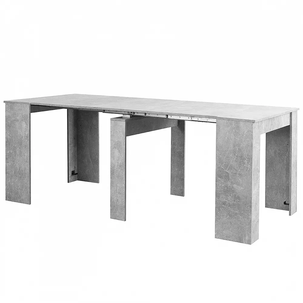 Shally Dogan  Επεκτεινόμενο Τραπέζι Φαγητού έως 3 Μέτρα Κονσόλα Τσιμέντο Μοντέρνα Εξοικονόμηση Χώρου  02841637
