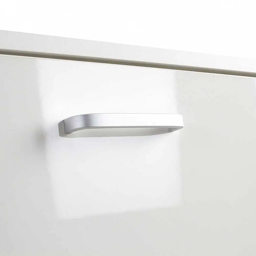 BAKAJI  Παπουτσοθήκη 3 Πόρτες Ράφια Διπλού Βάθους σε Ξύλο 59x22x105 εκ Λευκό Γυαλιστερό  02813468