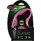 Πτυσσόμενο Λουρί/Οδηγός Σκύλου Flexi New Classic 5m 15kg S Ροζ 4000498023235 Flexi