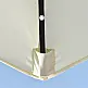 Outsunny Ημικυκλική Ομπρέλα με Μανιβέλα, 20 Φώτα LED και Ηλιακό Πάνελ, 265x135x240 εκ., Μπεζ 84D-231V00BG