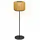 Outsunny Ηλιακός Λαμπτήρας Κήπου με Φωτισμό LED, από Ατσάλι και PE Rattan, Ø34x130 cm, Κίτρινο 867-152V00YL