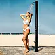Outsunny Ηλιακό ντους 20L με κάτω βρύση και ρυθμιζόμενη θερμοκρασία, από κράμα ψευδαργύρου, 15.5x15.5x222 cm, Μαύρο A20-322V00BK