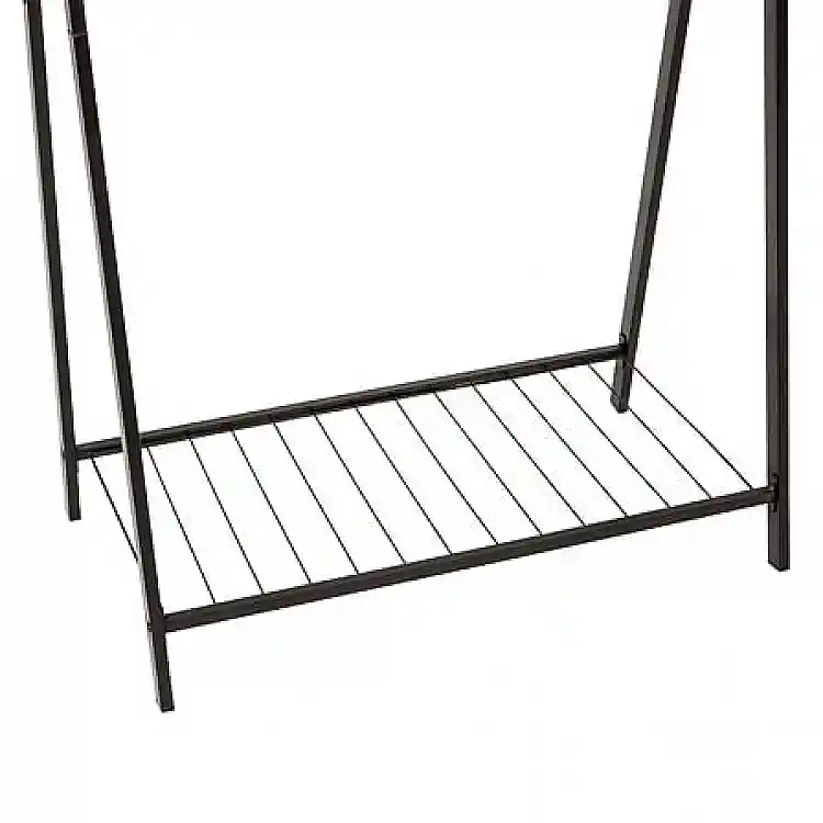 Διπλή Μεταλλική Κρεμάστρα Ρούχων 98 x 43,5 x 145 cm Μαύρο 205530 5Five Simply Smart