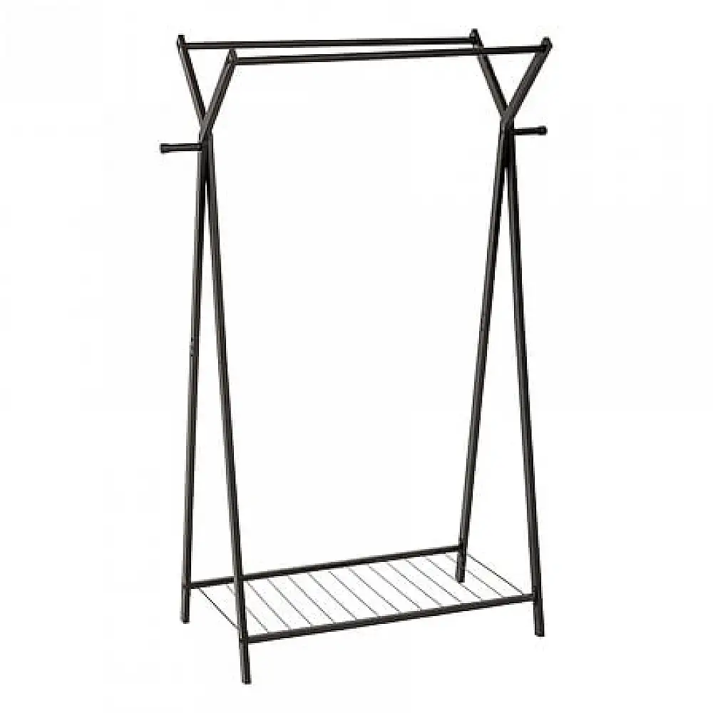 Διπλή Μεταλλική Κρεμάστρα Ρούχων 98 x 43,5 x 145 cm Μαύρο 205530 5Five Simply Smart