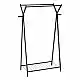 Διπλή Μεταλλική Κρεμάστρα Ρούχων 98 x 43,5 x 145 cm Μαύρο 205530 5Five Simply Smart