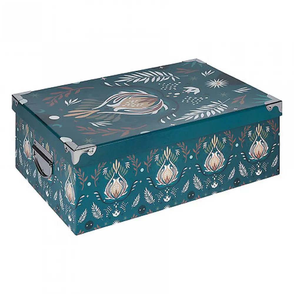 Σετ 6  Κουτιών με Μεταλλικές Γωνίες Box'n Peace 48 x 33,5 x 16 cm Πετρόλ 205570 5Five Simply Smart