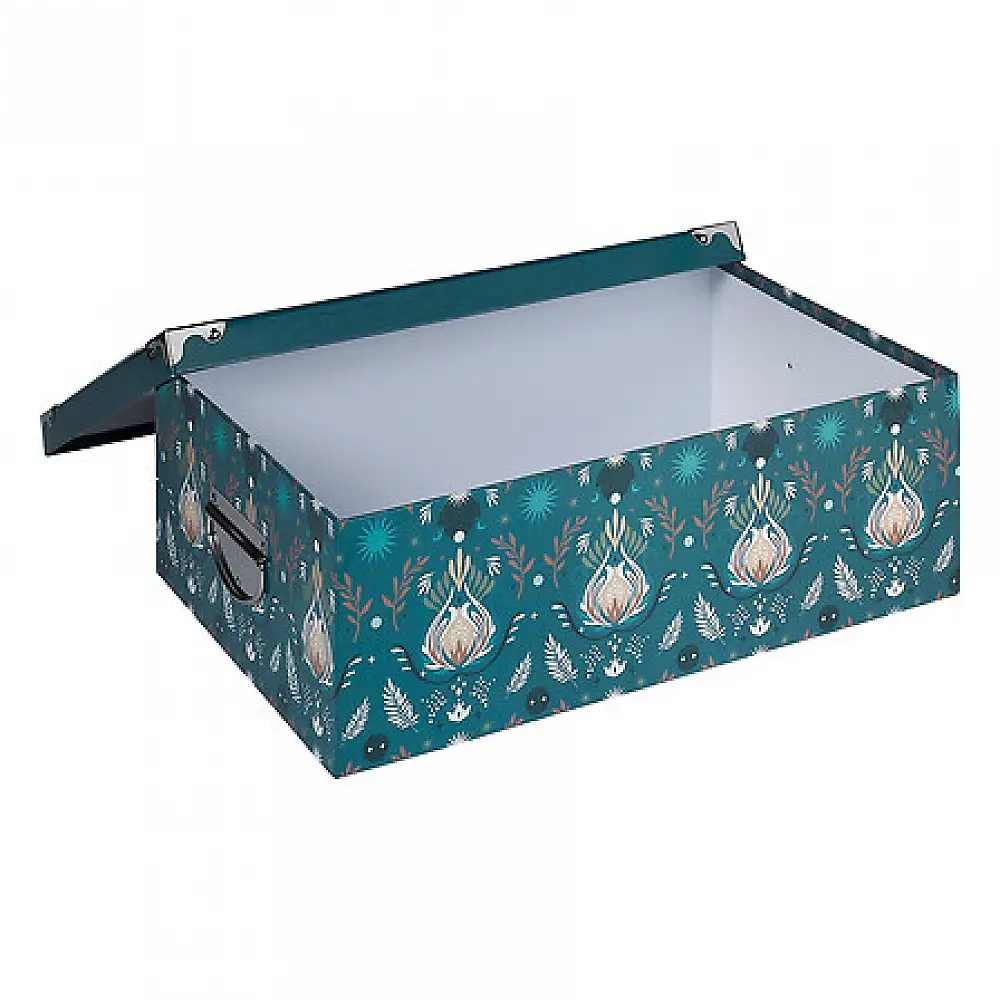 Σετ 6  Κουτιών με Μεταλλικές Γωνίες Box'n Peace 48 x 33,5 x 16 cm Πετρόλ 205570 5Five Simply Smart