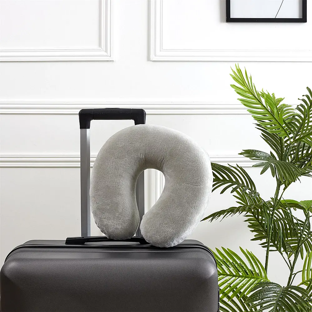 Μαξιλάρι Ταξιδιού Memory Foam 29 x 7,5 x 28 cm Γκρι VO1172 JET LAG Μαξιλάρι Ταξιδιού Memory Foam 29 x 7,5 x 28 cm Γκρι VO1172 JET LAG