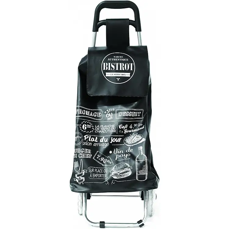 Καρότσι Αγορών Bistro 50L 35,5 x 94,5 x 32,5 cm Μαύρο SH1520-Black Entre Temps