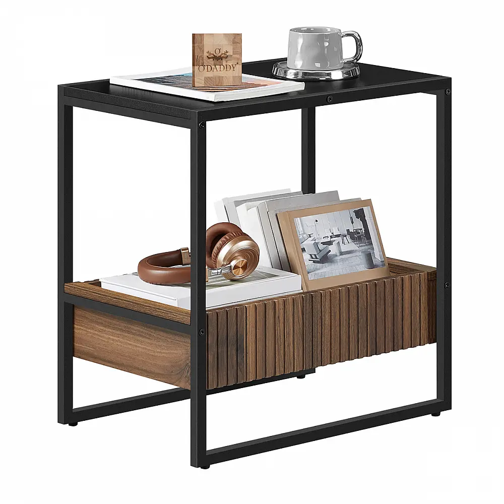 Βοηθητικό Τραπεζάκι 55x35x55cm Μαύρο LET820B43 VASAGLE