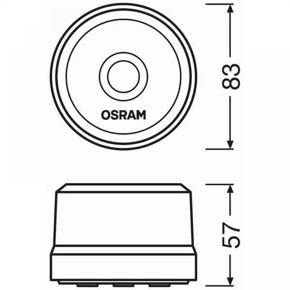 Προειδοποιητικός Φάρος LED Πορτοκαλί LEDSL102 OSRAM