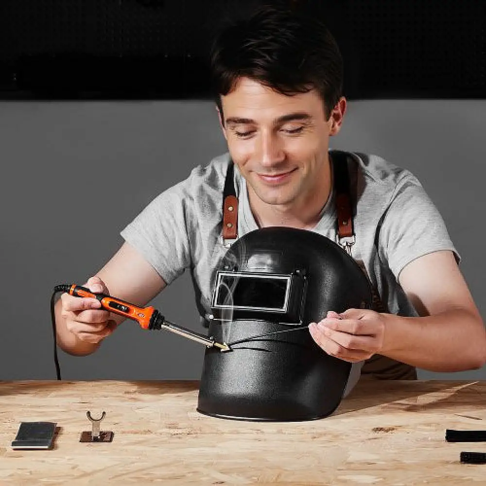 VEVOR Σετ Πλαστικής Συγκόλλησης 100W με Πιστόλι & Σίδερο, 1000 Συνδετήρες & 60 Ράβδοι SLHJHQDLBTJCSDHAGV2