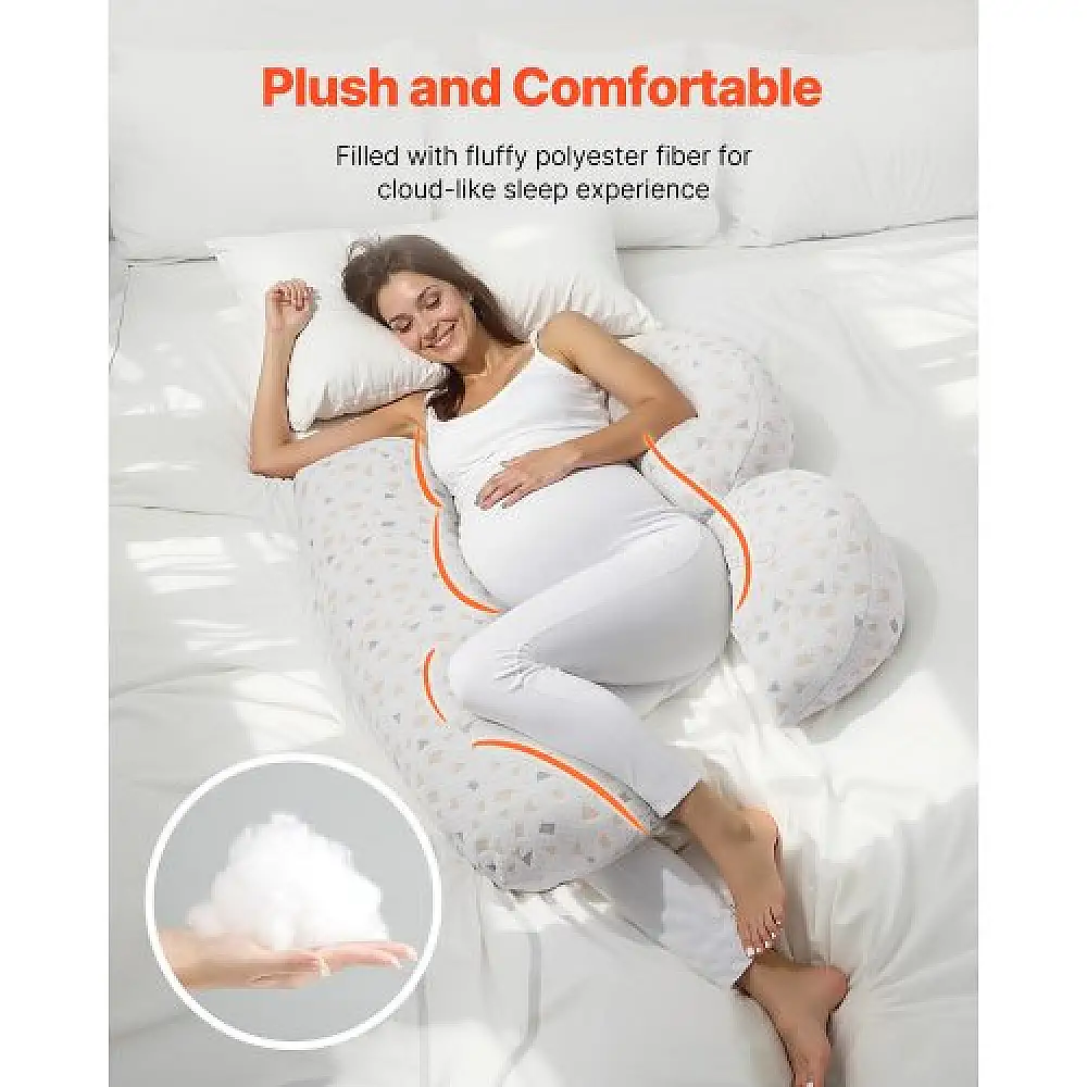 VEVOR Ρυθμιζόμενο & Μαλακό Μαξιλάρι Εγκυμοσύνης για Έγκυες Γυναίκες YFZTSBSHXSHY8MKW3V0