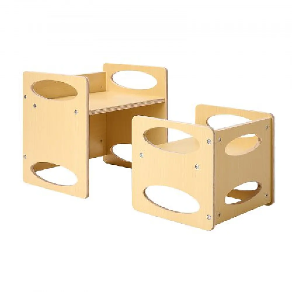 VEVOR Σετ Τραπεζιού και Καρέκλας Montessori για Παιδιά από Ξύλο ETDNZY1513216DOMUV0 VEVOR Σετ Τραπεζιού και Καρέκλας Montessori για Παιδιά από Ξύλο ETDNZY1513216DOMUV0