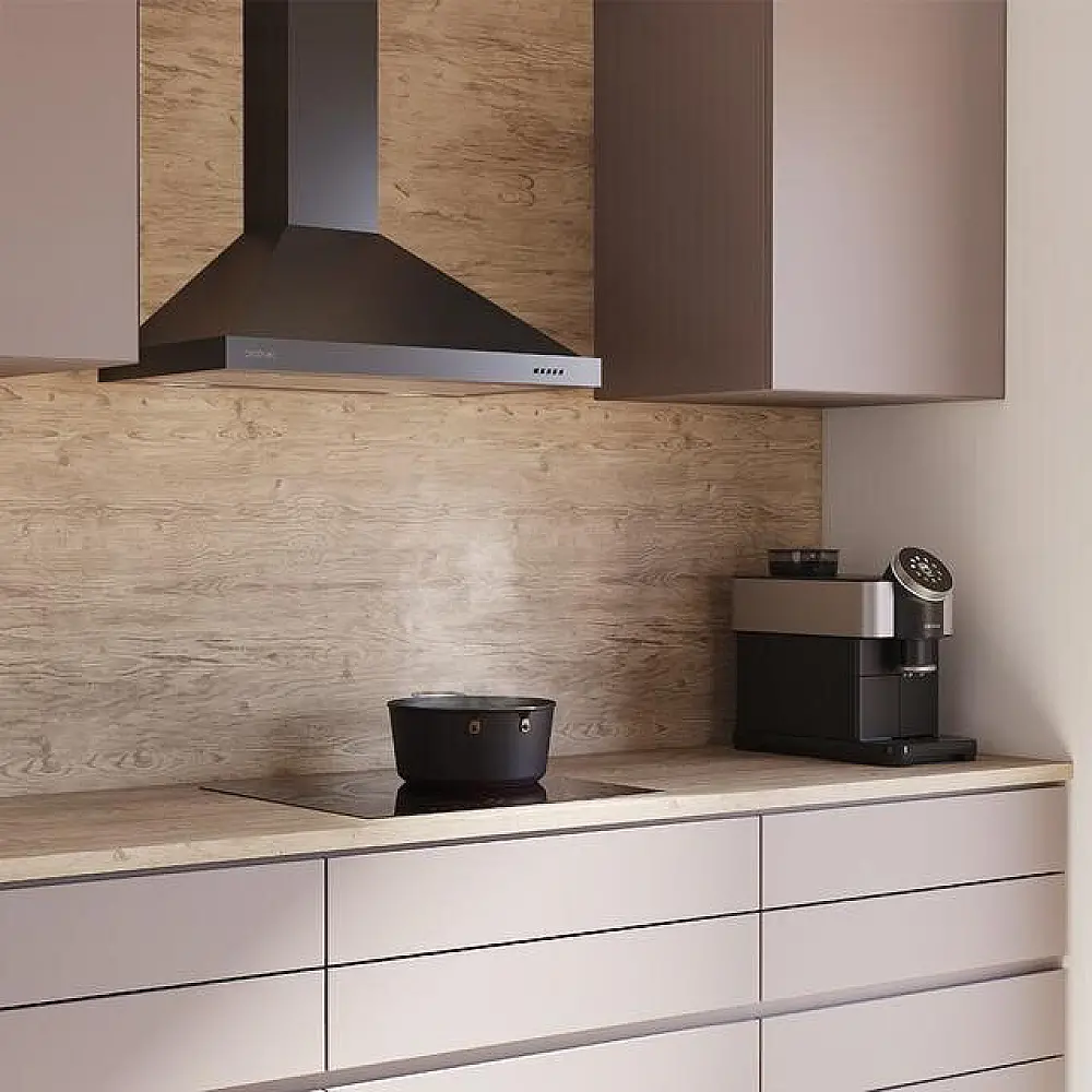 Απορροφητήρας Πυραμιδικός Bolero Flux PM 906500 Μαύρο – 90 cm, 650 m³/h, Ενεργειακή Κλάση A CEC-02843 Cecotec