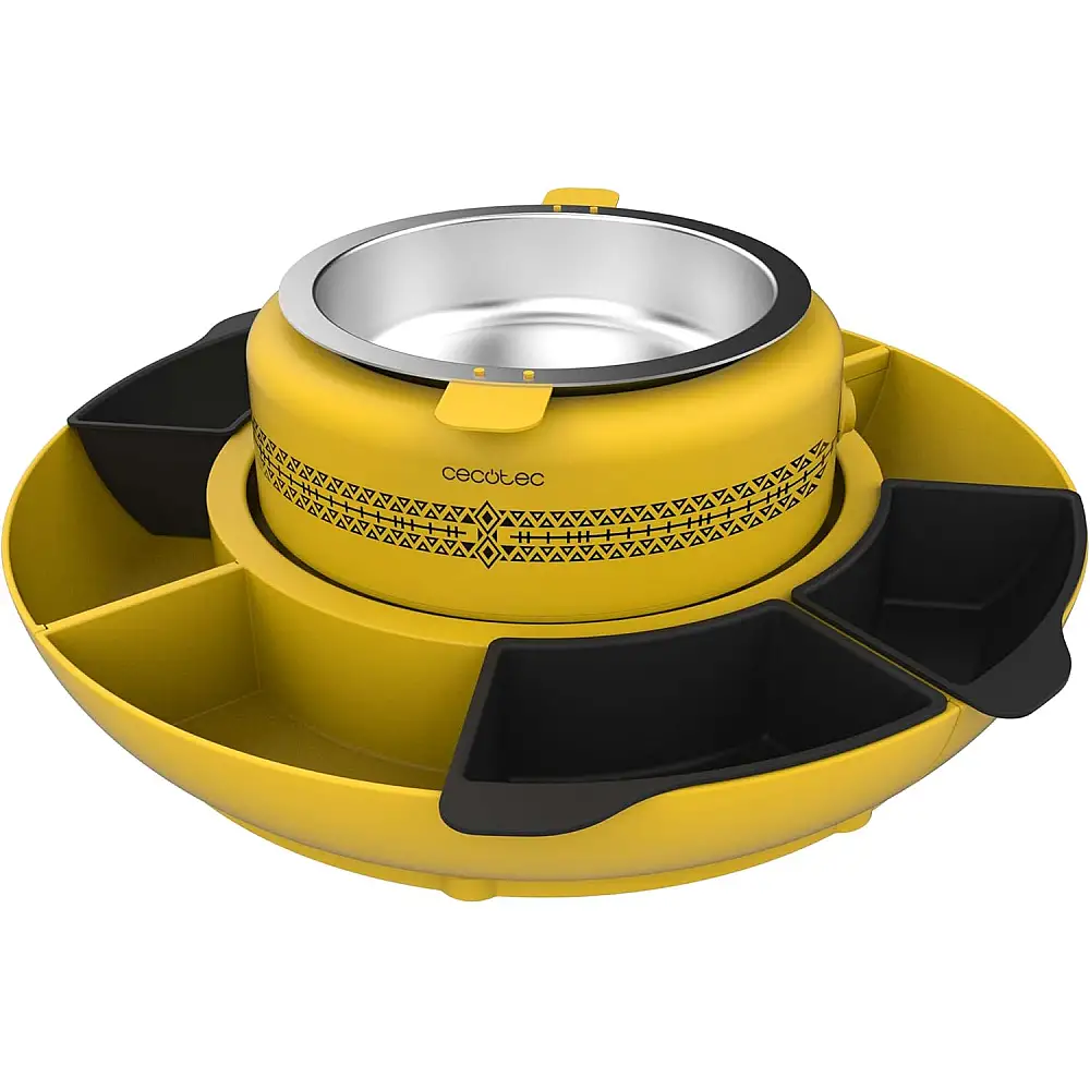 Συσκευή για Ζέσταμα Υλικών & Συναρμολόγηση Tacos με 4 Θήκες και 4 Μορφές Σιλικόνης 40W Cecotec Fun Taco Andale CEC-03834 Cecotec