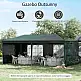 Outsunny Κιόσκι Κήπου 6x3 μ για Εκδηλώσεις με Αφαιρούμενους Τοίχους και Διαφανή Παράθυρα, Πράσινο 840-062V01GN