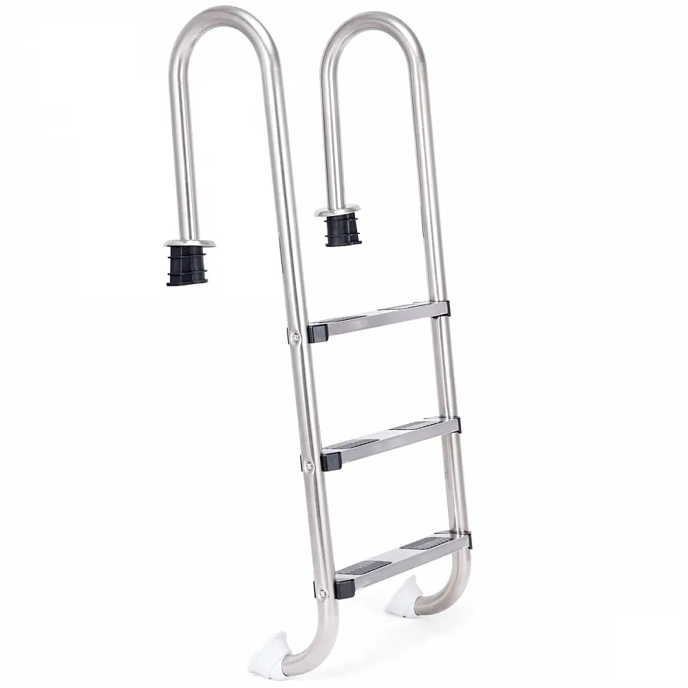 Costway  Σκάλα πισίνας 3 σκαλοπατιών ασφαλείας 132 x 50 x 26 cm ανοξείδωτο ατσάλι. NP10449