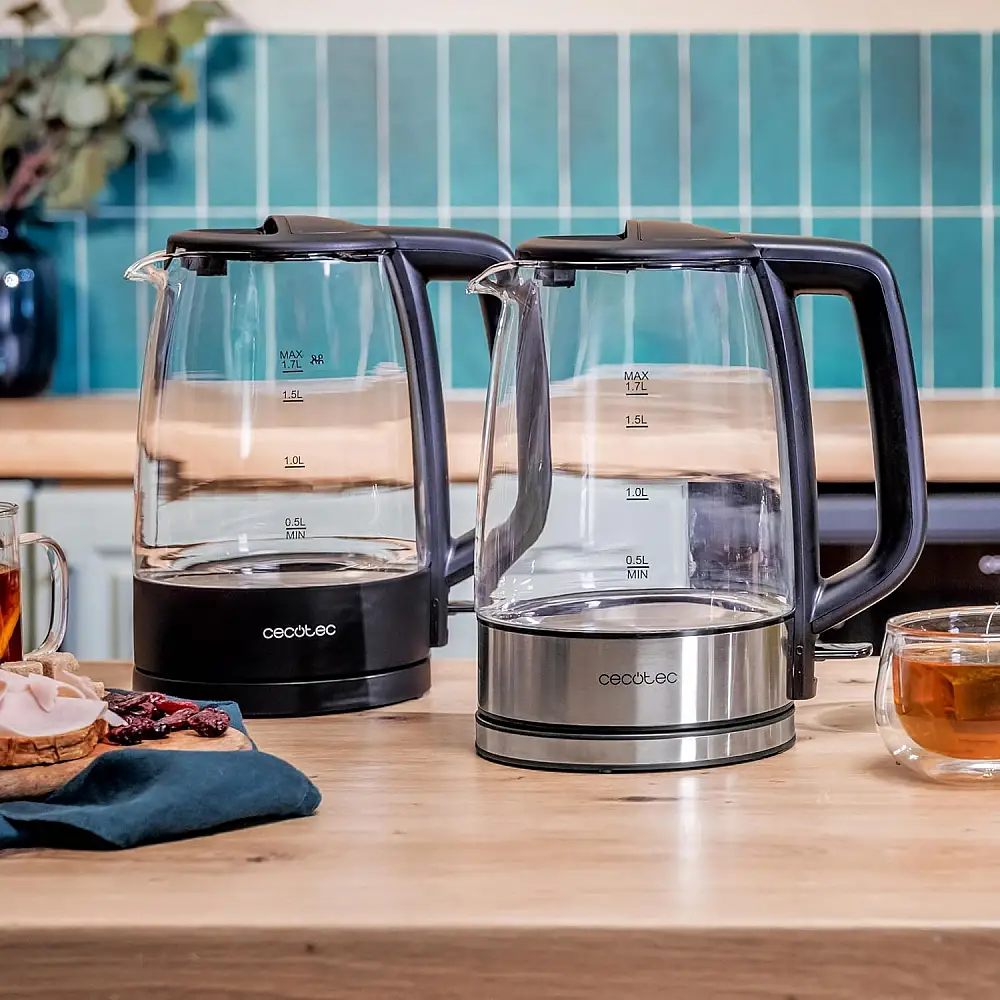 Βραστήρας Νερού 1,7L με Γυάλινο Μποροπυριτικό Σώμα 2200W Μαύρο CEC-00169 Cecotec