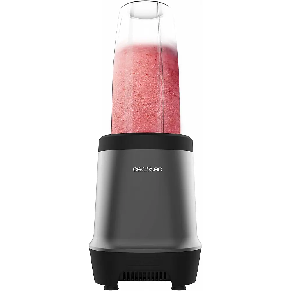 Μπλέντερ για Smoothies 1000W με Λεπίδες Τιτανίου & 2 Ποτήρια Γκρι Σκούρο CEC-03908 Cecotec
