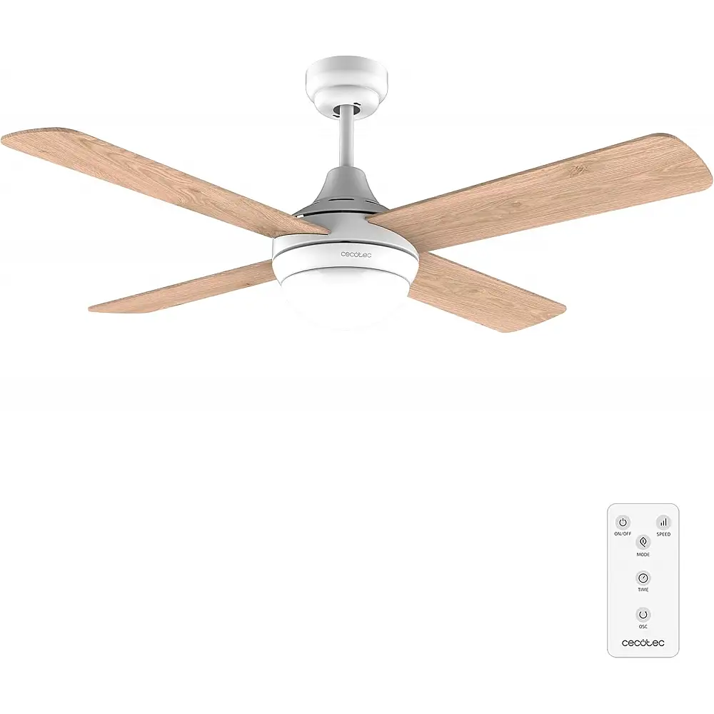 Ανεμιστήρας Οροφής 42" με LED Φωτισμό, Μοτέρ DC, 3 Ταχύτητες, Τηλεχειριστήριο Λευκό CEC-05996 Cecotec
