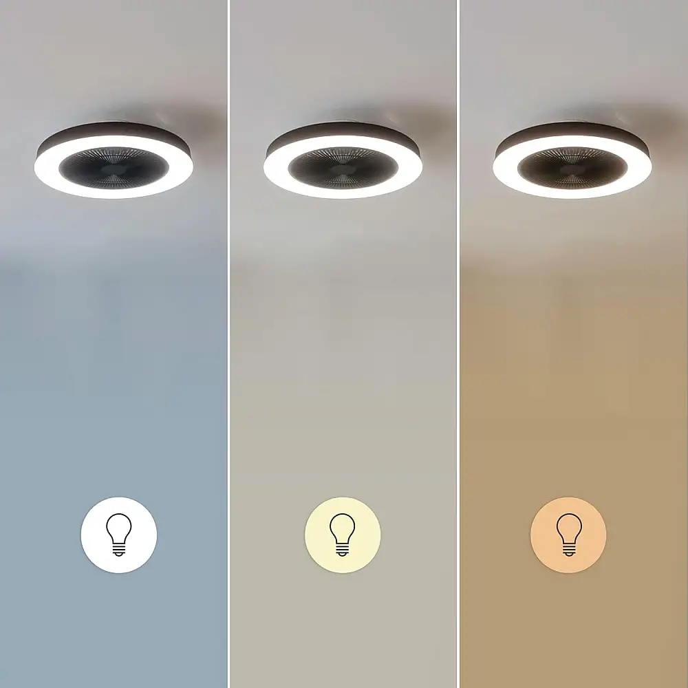 Ανεμιστήρας Οροφής με Φως LED και Χειριστήριο 20W EnergySilence LampAero 600 InsideBlack Μαύρο CEC-08649 Cecotec